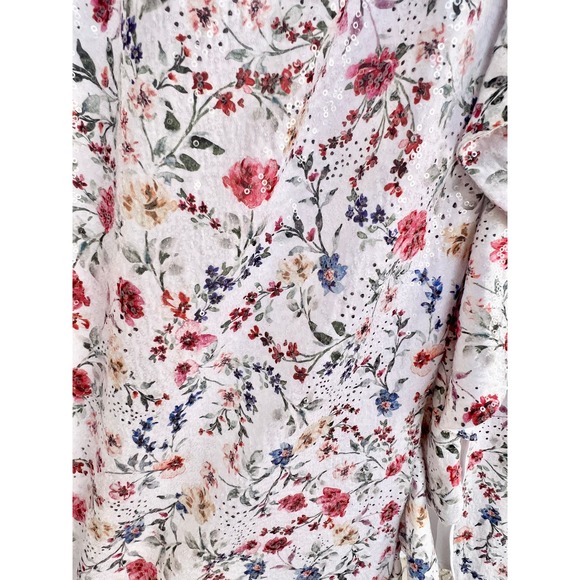 $238 NWT Majorelle Floral Sequin Hayden Midi Dress Multicolor Women's Medium - Picture 3 of 10